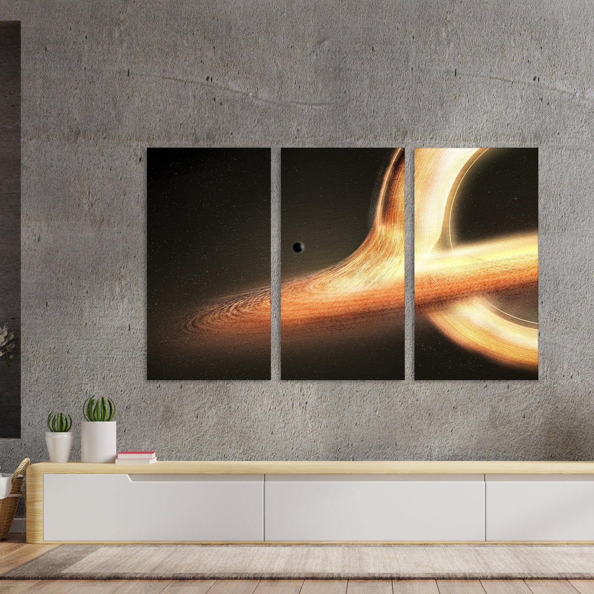 Black Vortex Canvas Art